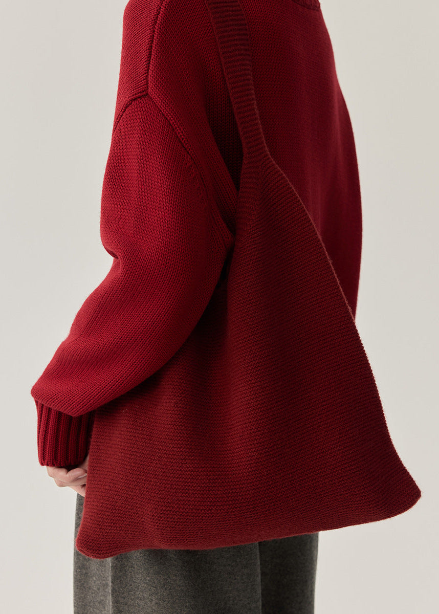 100% Wool Knit Tote Bag