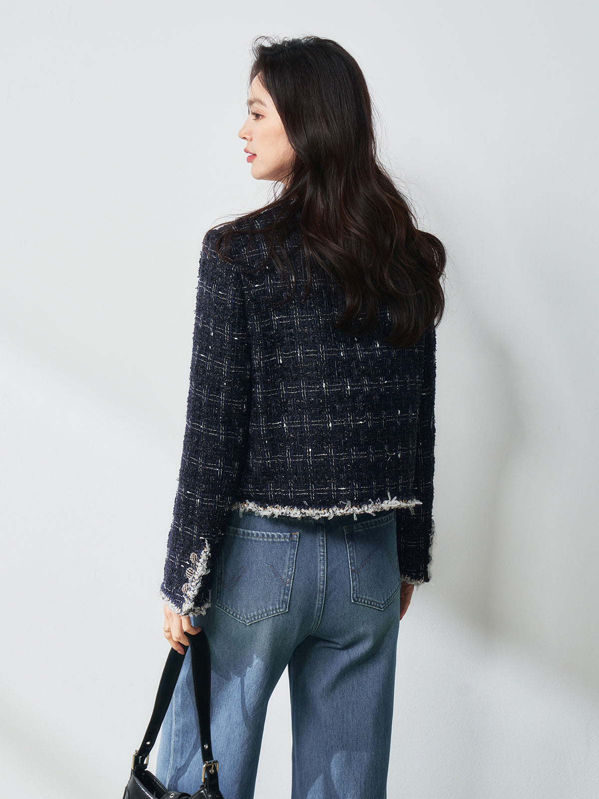 2025 Galaxy Moonlight Tweed Jacket – Elegant & Sophisticated