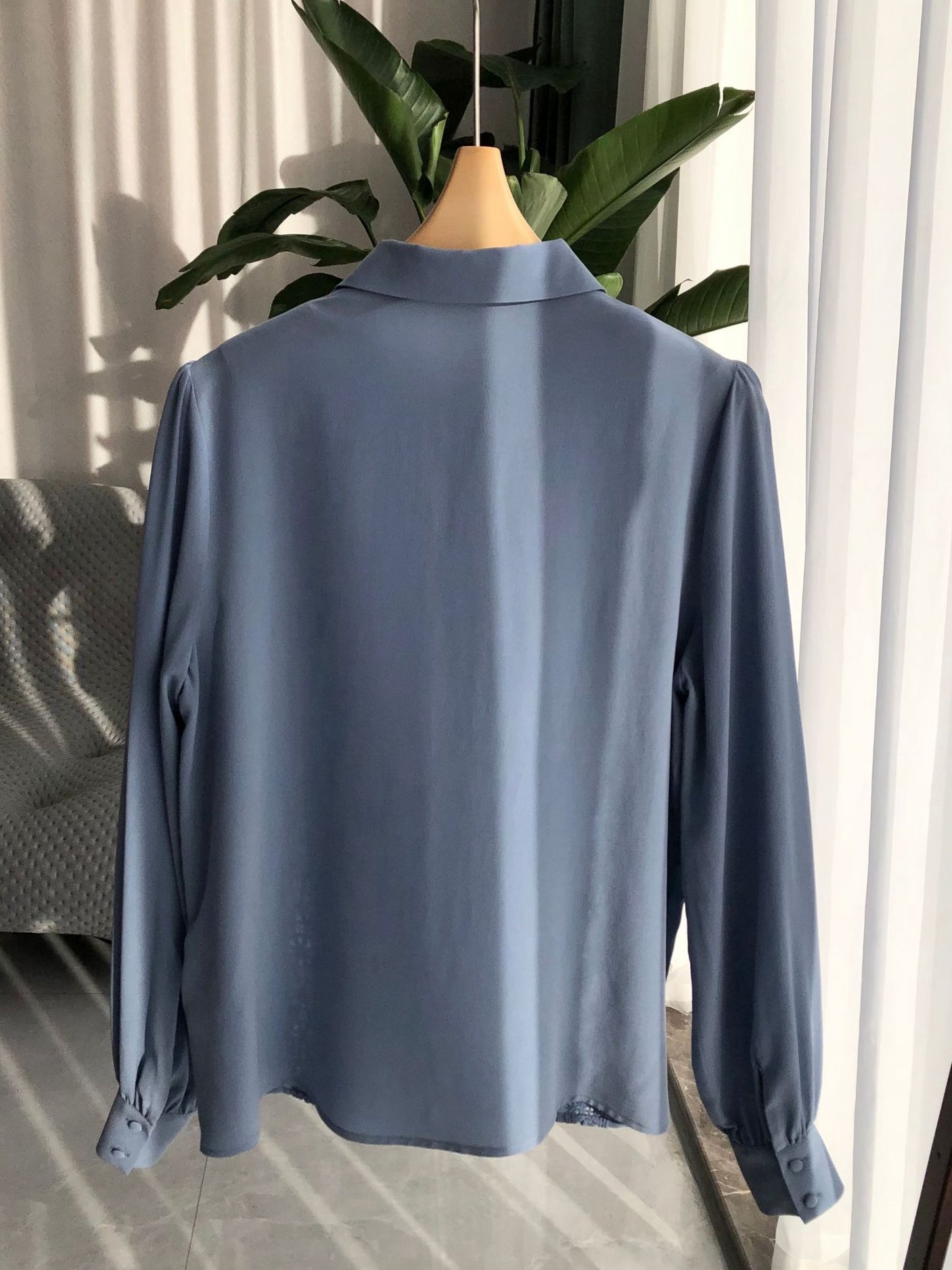2025 Embroidered Lace Silk Shirt – Vintage, Mulberry Silk