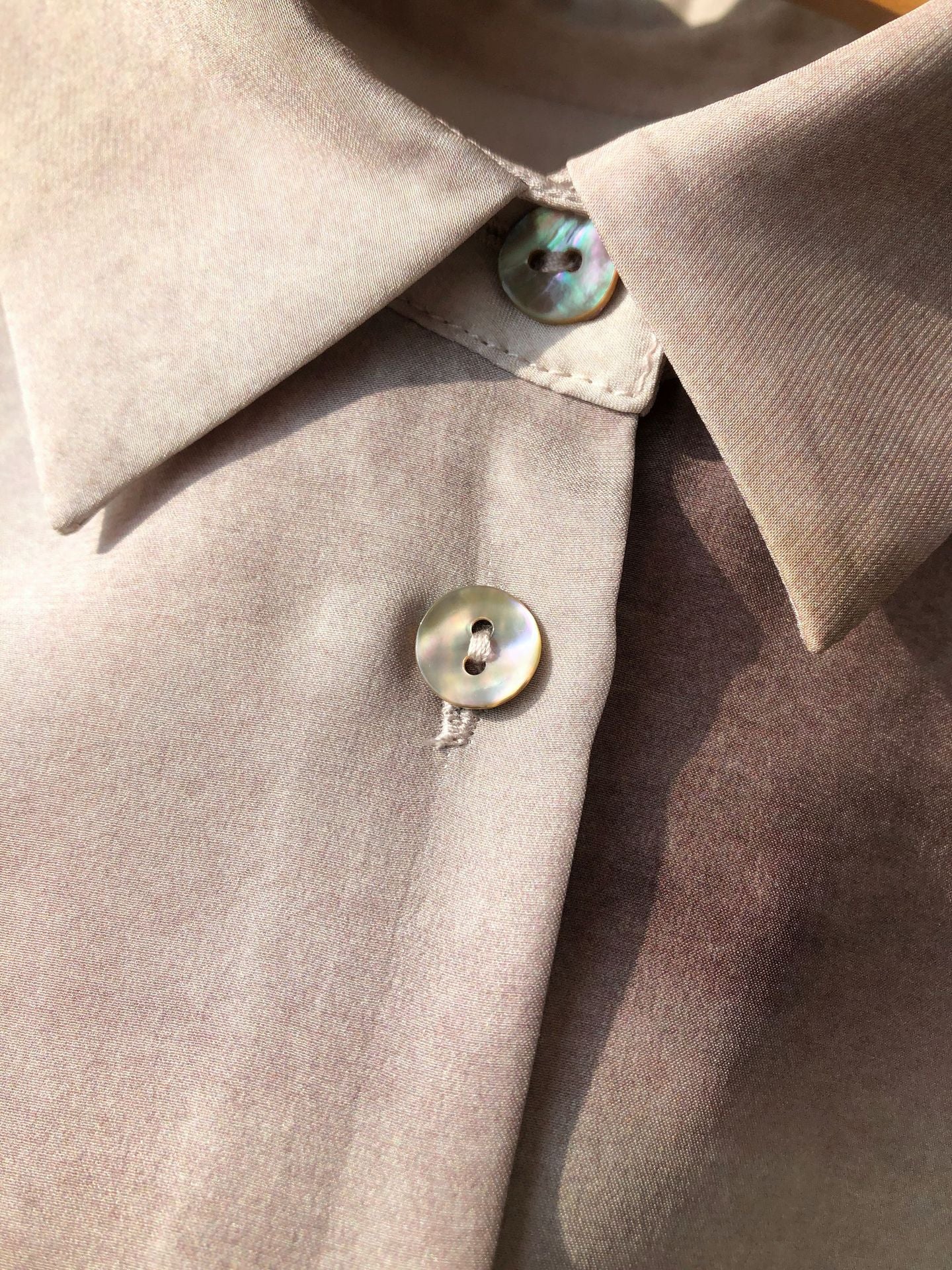 Ink-Wash Gradient Silk Shirt – Oversized, Mulberry Silk