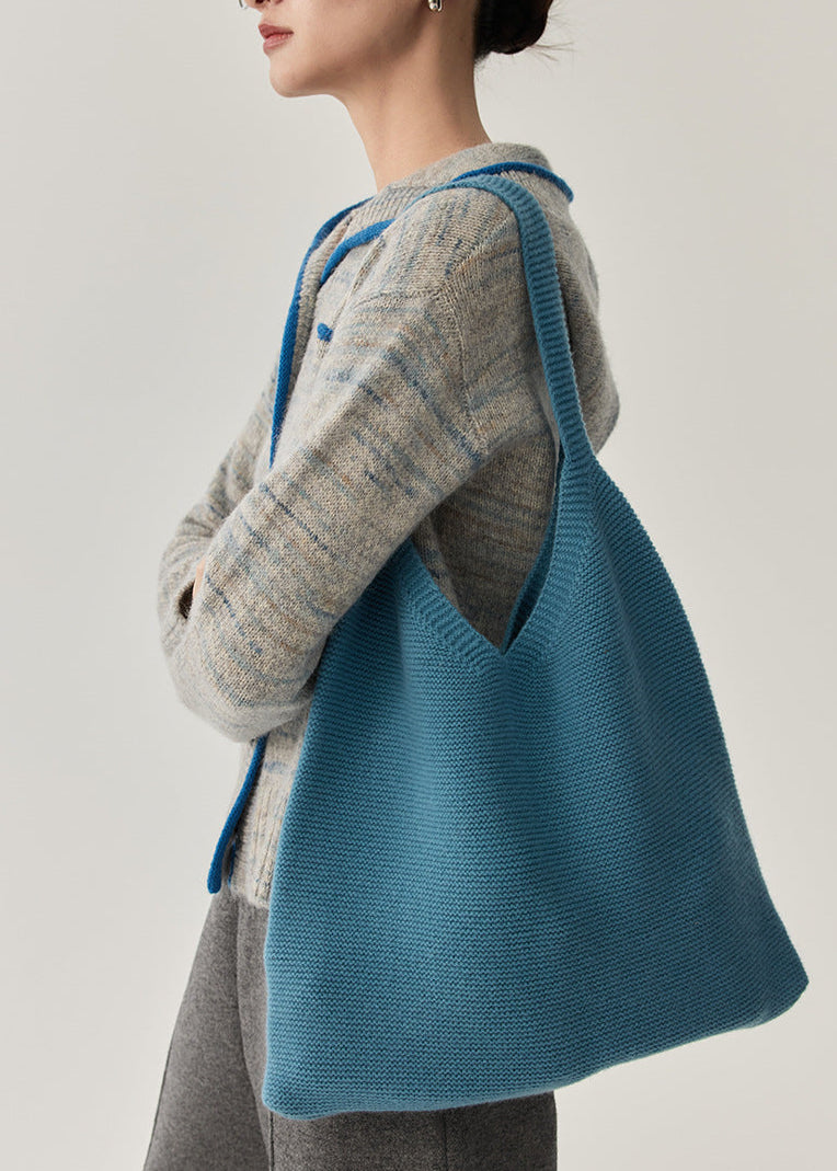 100% Wool Knit Tote Bag