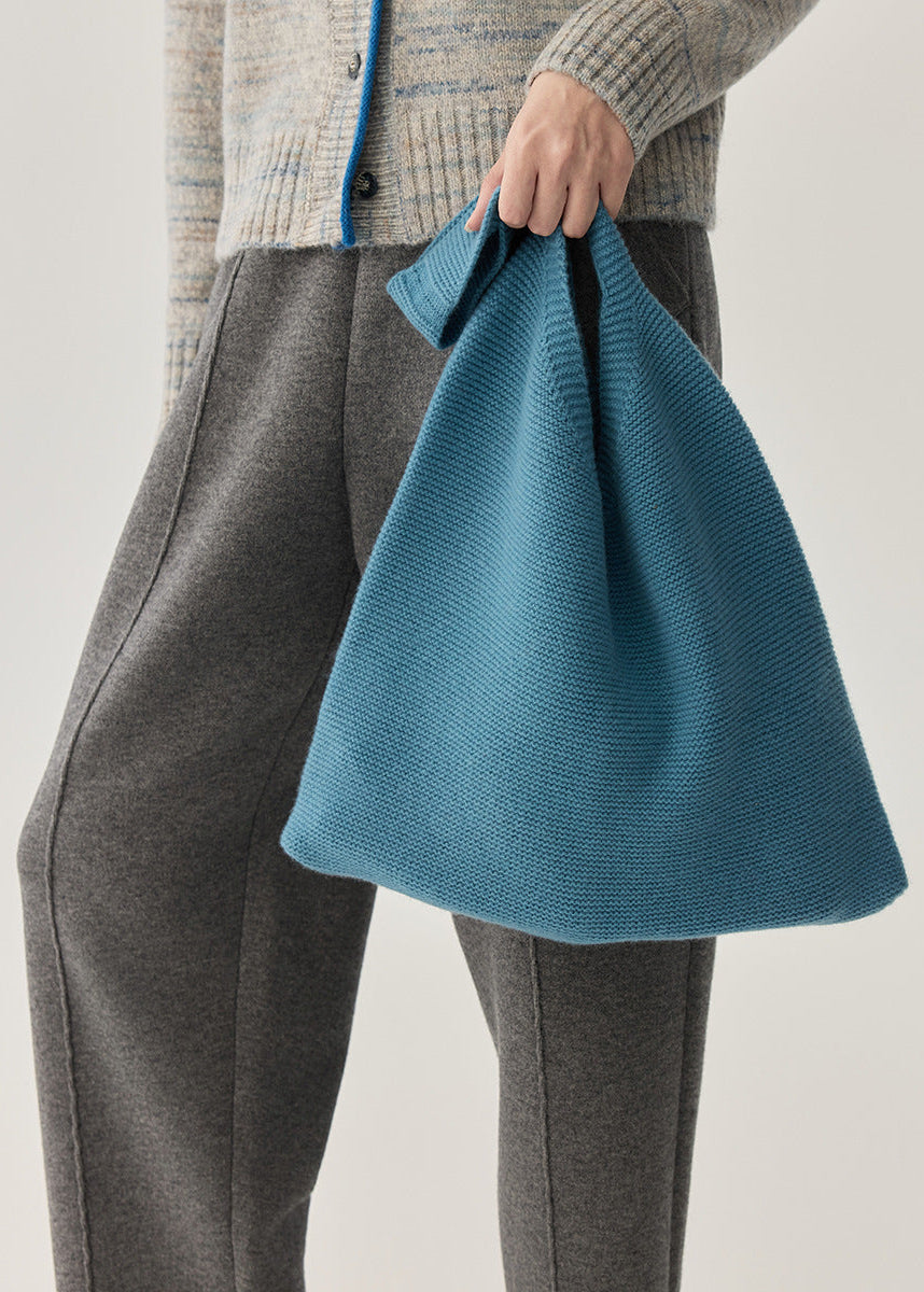 100% Wool Knit Tote Bag