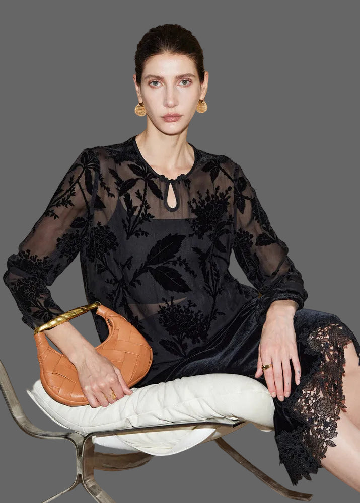 Mulberry Silk Midi Skirt – Elegant Mid-Length Skirt