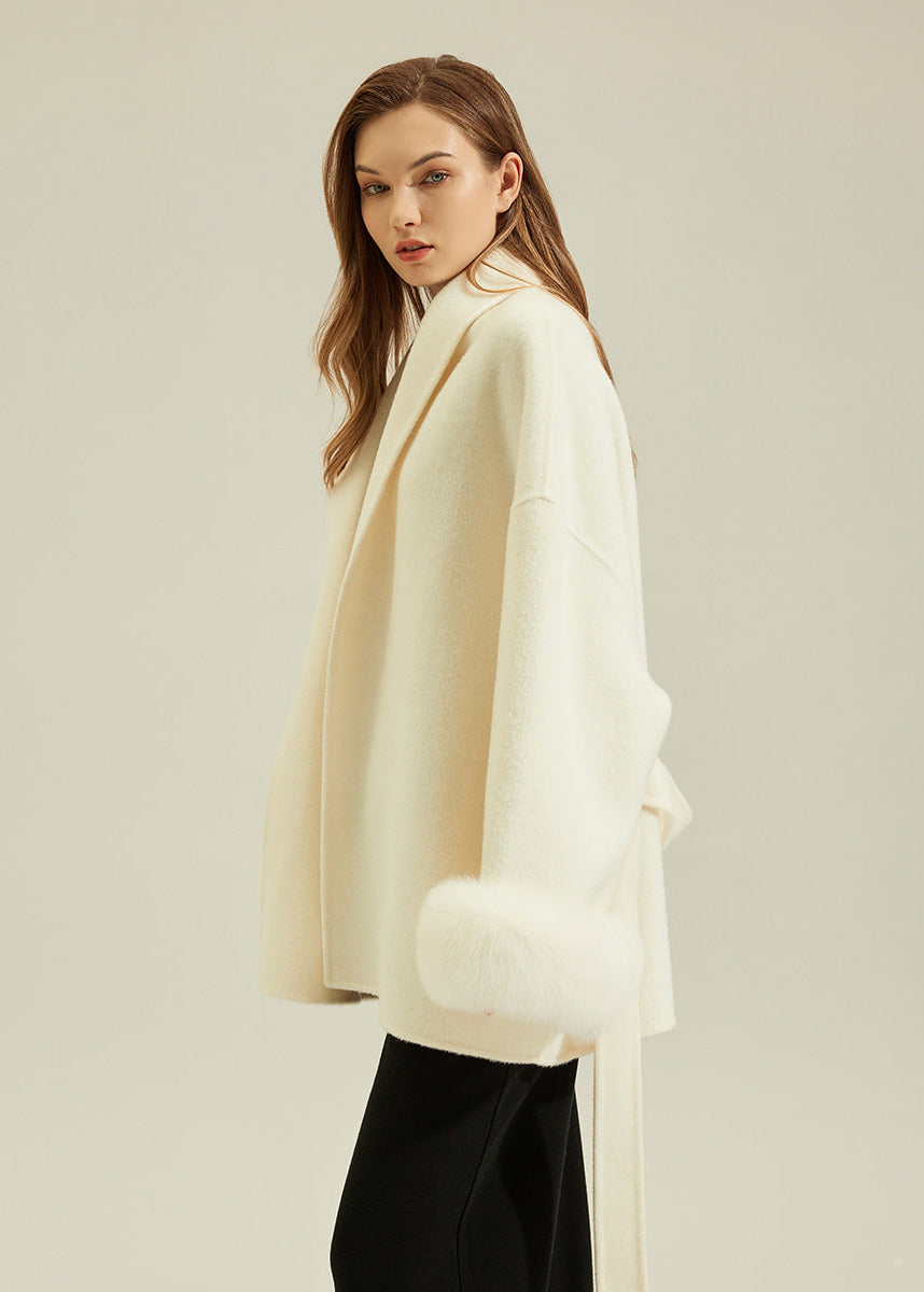Women’s Double-Sided Wool Jacket with Silk Lining