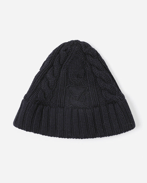 Heavyweight Cable-Knit 100% Wool Fisherman Hat
