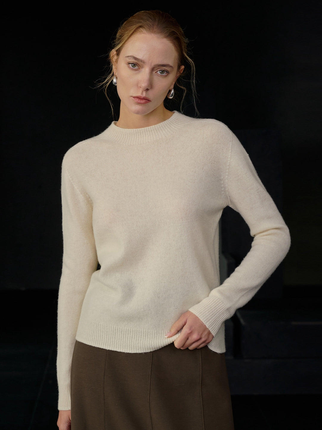 100% Merino Wool Women’s Turtleneck Sweater