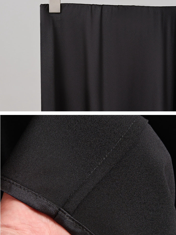 Real Silk High-Waisted Midi – French-Inspired, Elastic Waist