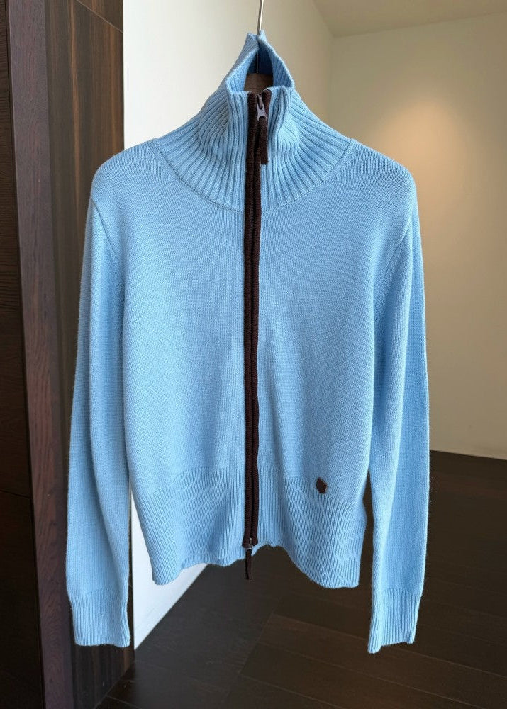 Women’s Zip-Up Knit Cardigan Sweater Jacket