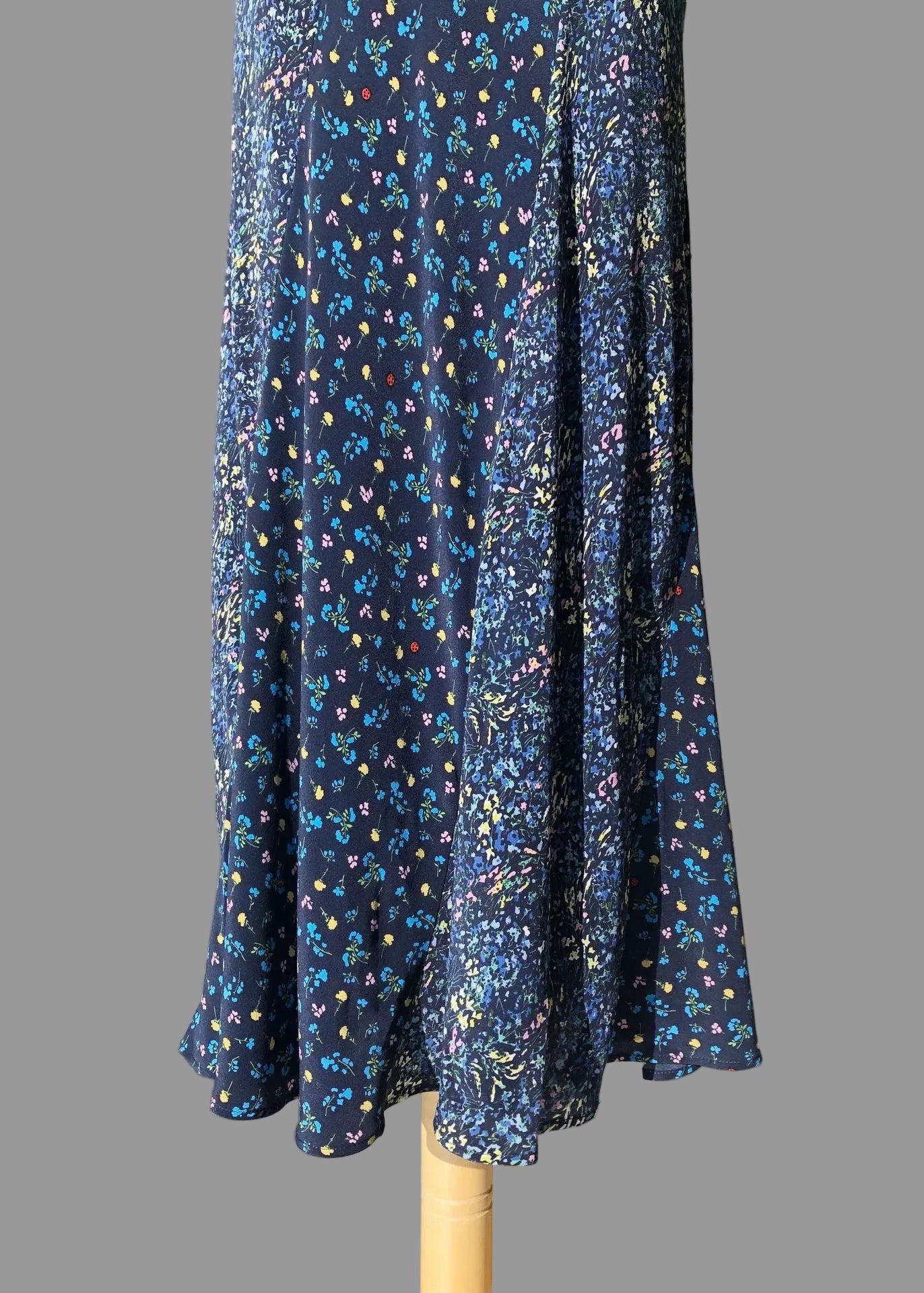 Silk Bias-Cut Midi Skirt