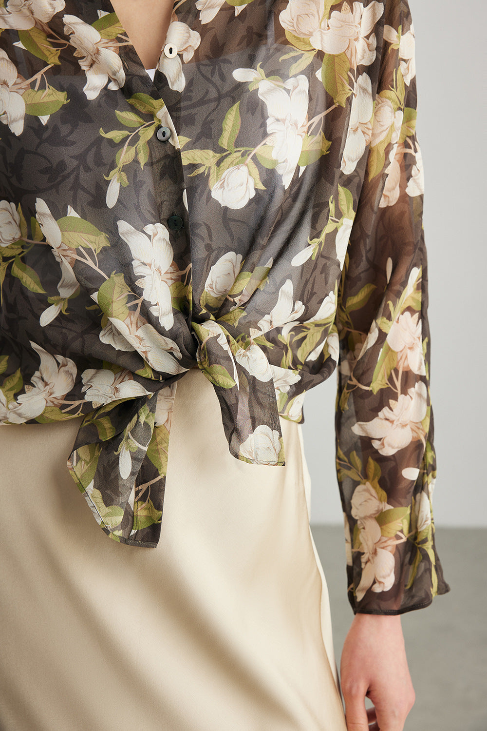 ML-457 Silk Long Sleeve Shirt