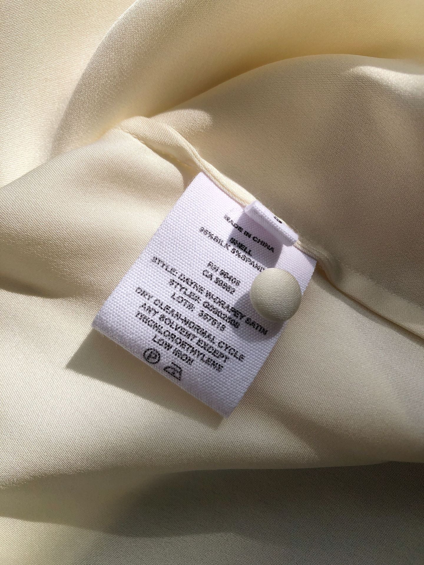 19 Momme Silk Double Georgette Blouse – Covered Buttons