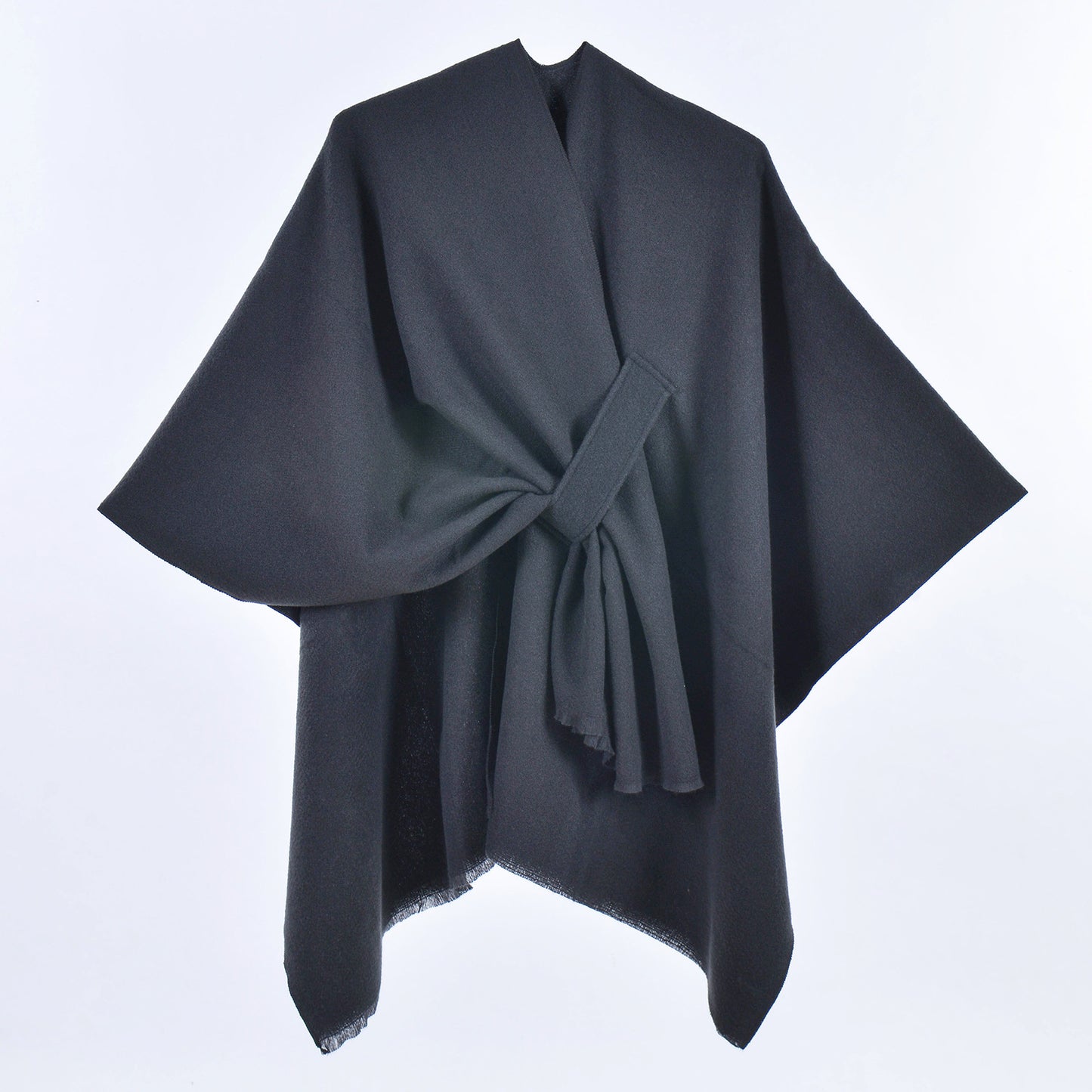 Faux Fur Trim Winter Cape Wrap  20230102