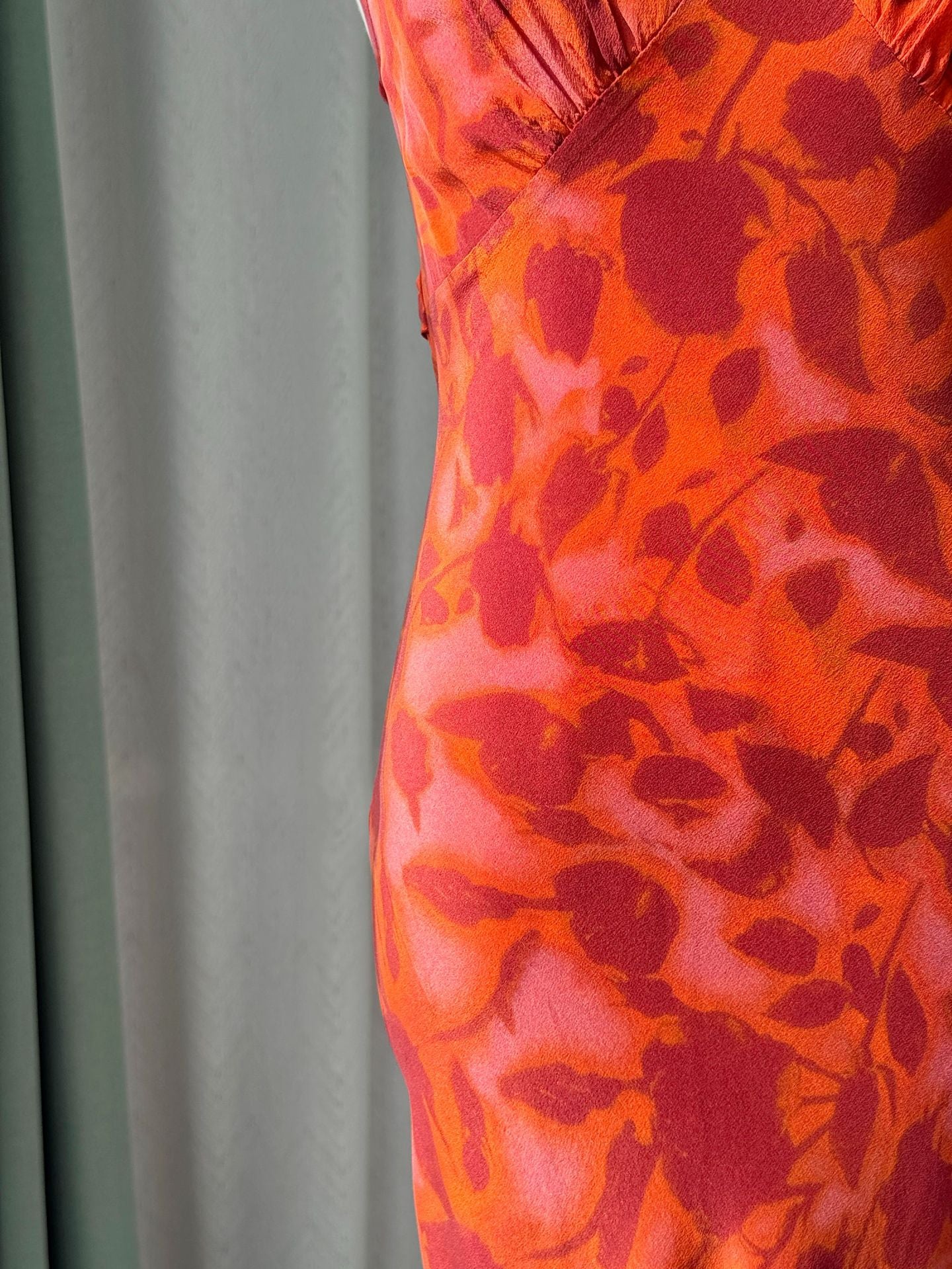 100% Silk Bias-Cut Sleeveless Maxi Dress