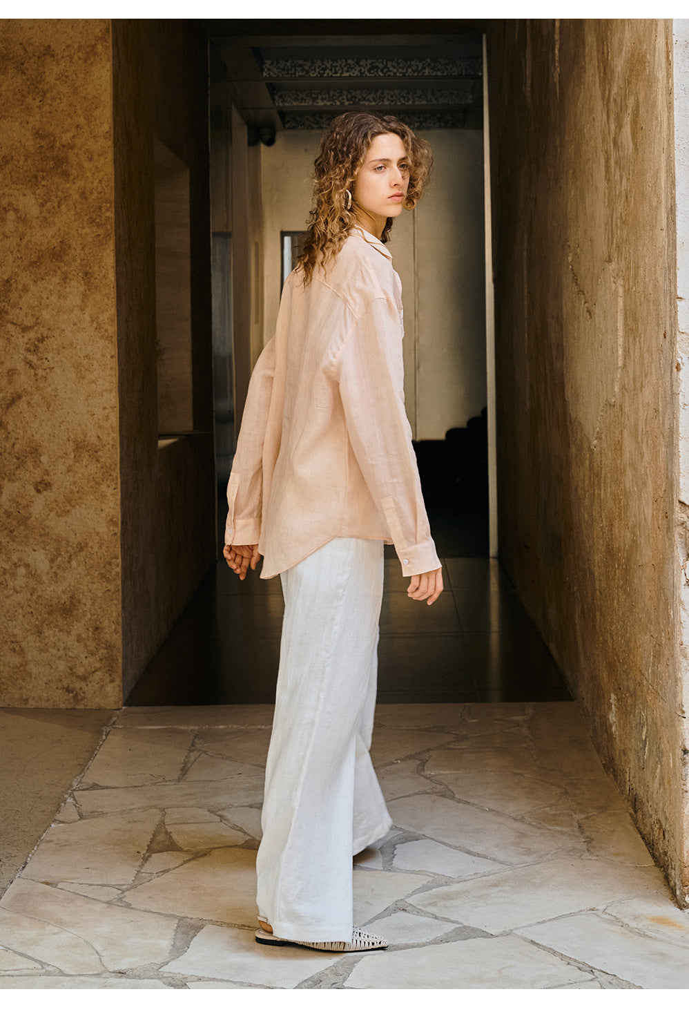 100% Linen Wide Leg Pants