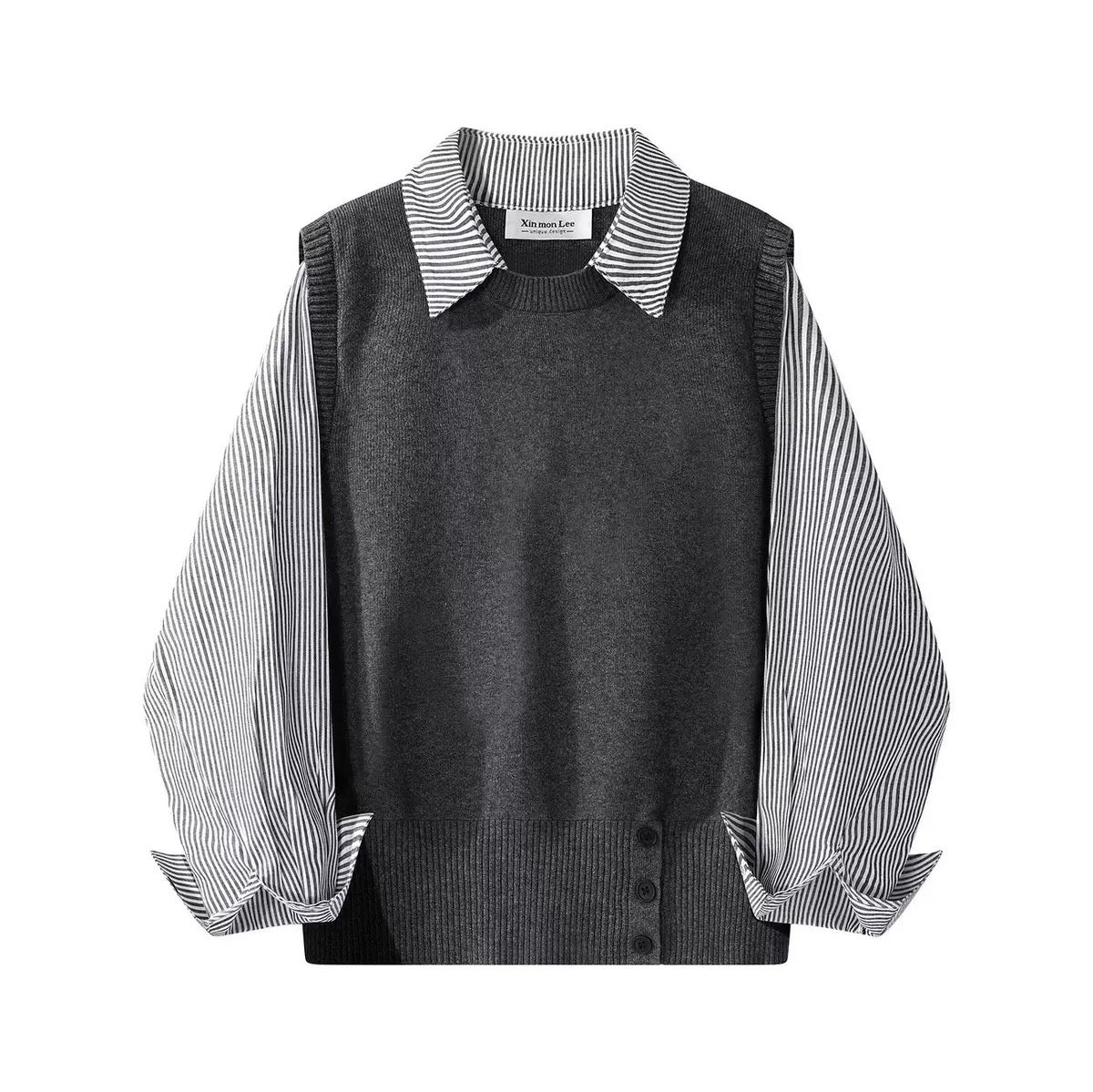 Layered-Look Sweater FF12679